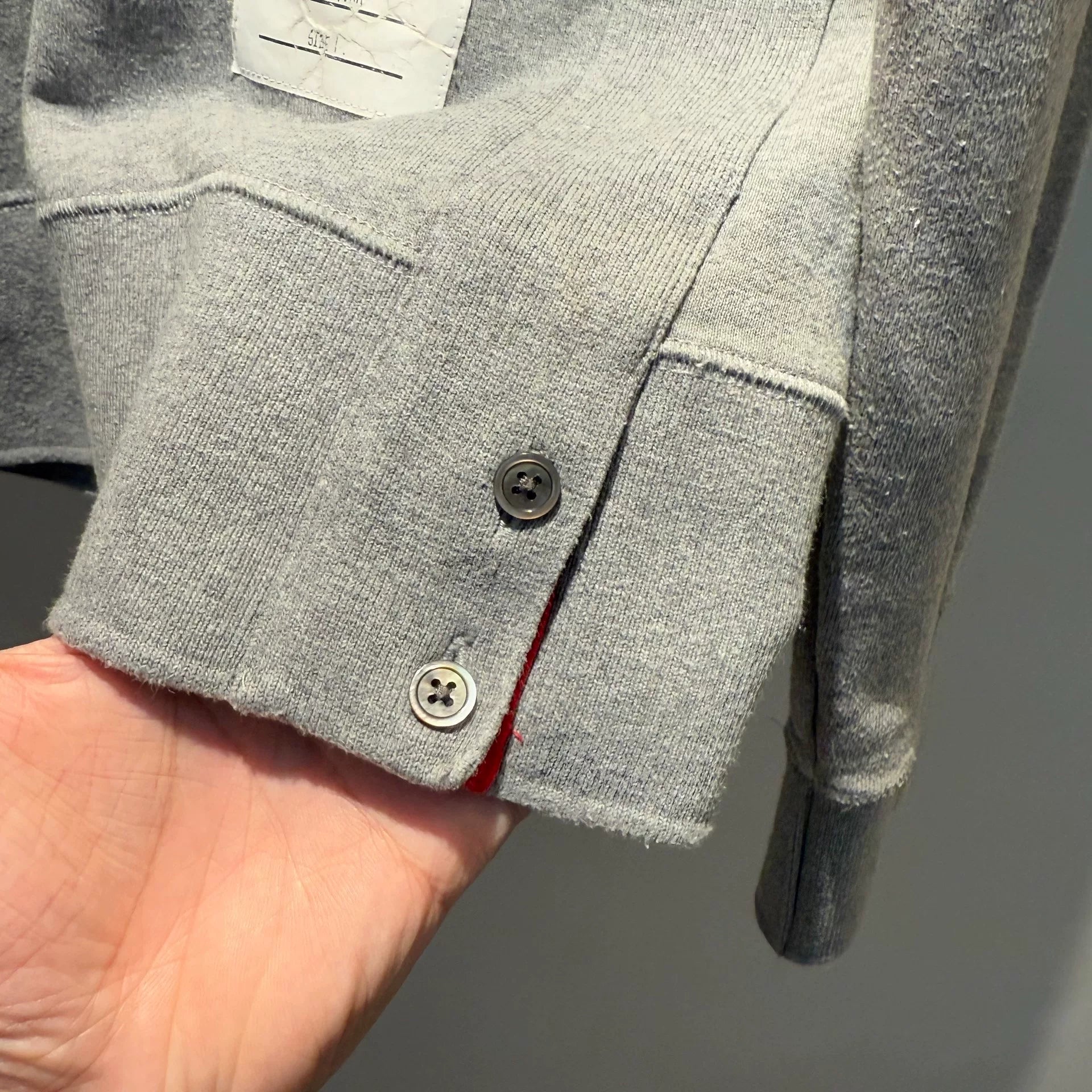 Thom Browne Classic 4-Bar Heather Grey Sweatshirt