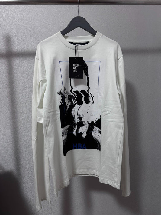 Hood By Air (HBA) SS16 "Montgomery Graduation" Distorted Portrait Layered T-Shirt