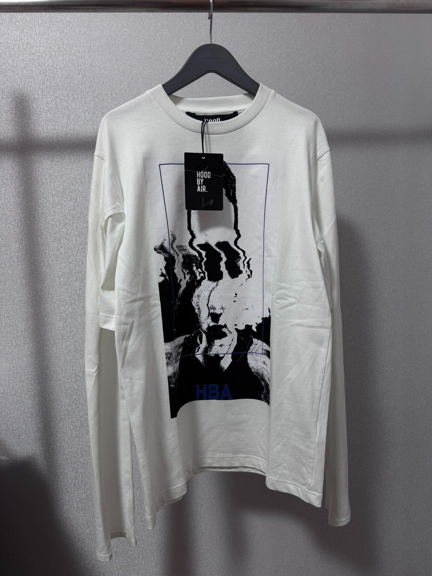 Hood By Air (HBA) SS16 "Montgomery Graduation" Distorted Portrait Layered T-Shirt