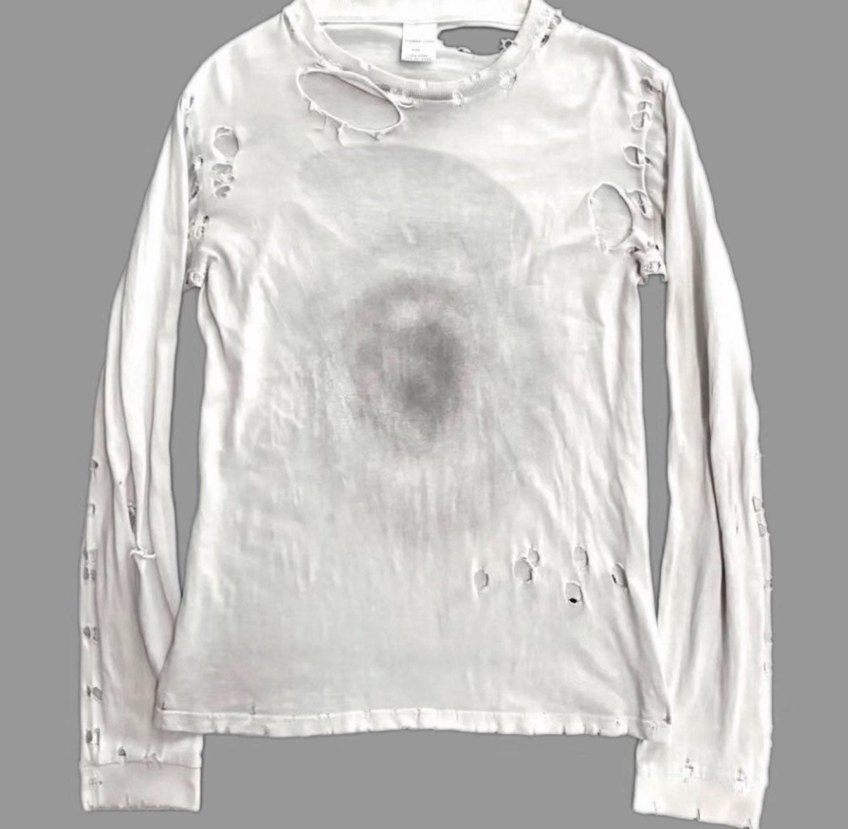 Number (N)ine Distressed Long-Sleeve Tee