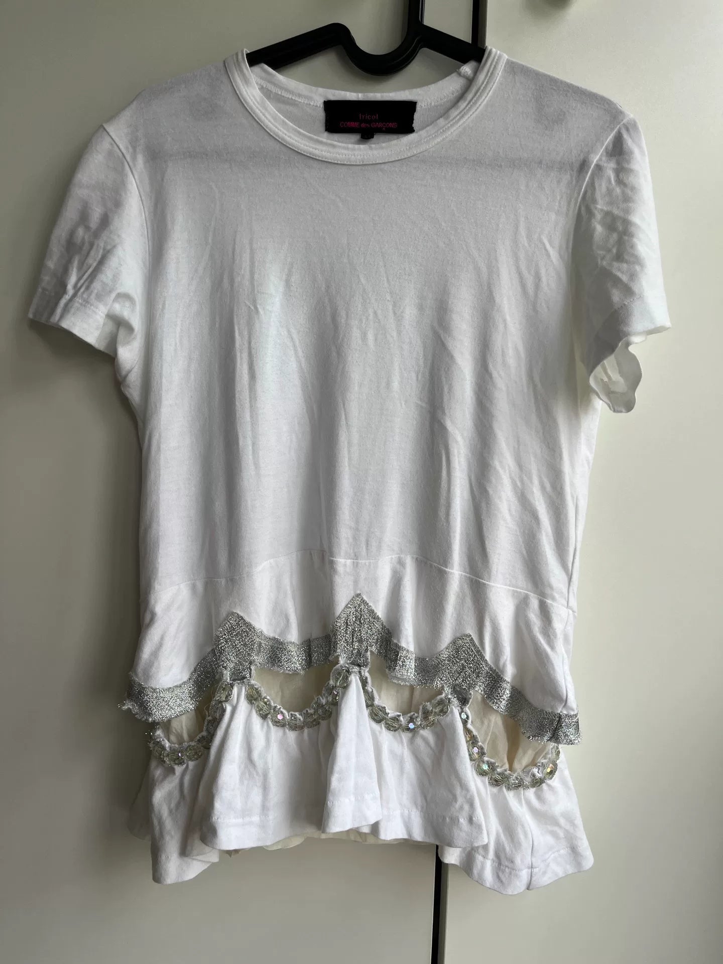 tricot Comme des Garçons Embellished T-Shirt (AD2014)