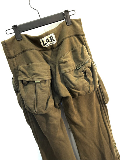 L.G.B. (Le Grand Bleu) Early-Era Multi-Pocket Cargo Parachute Flared Pants