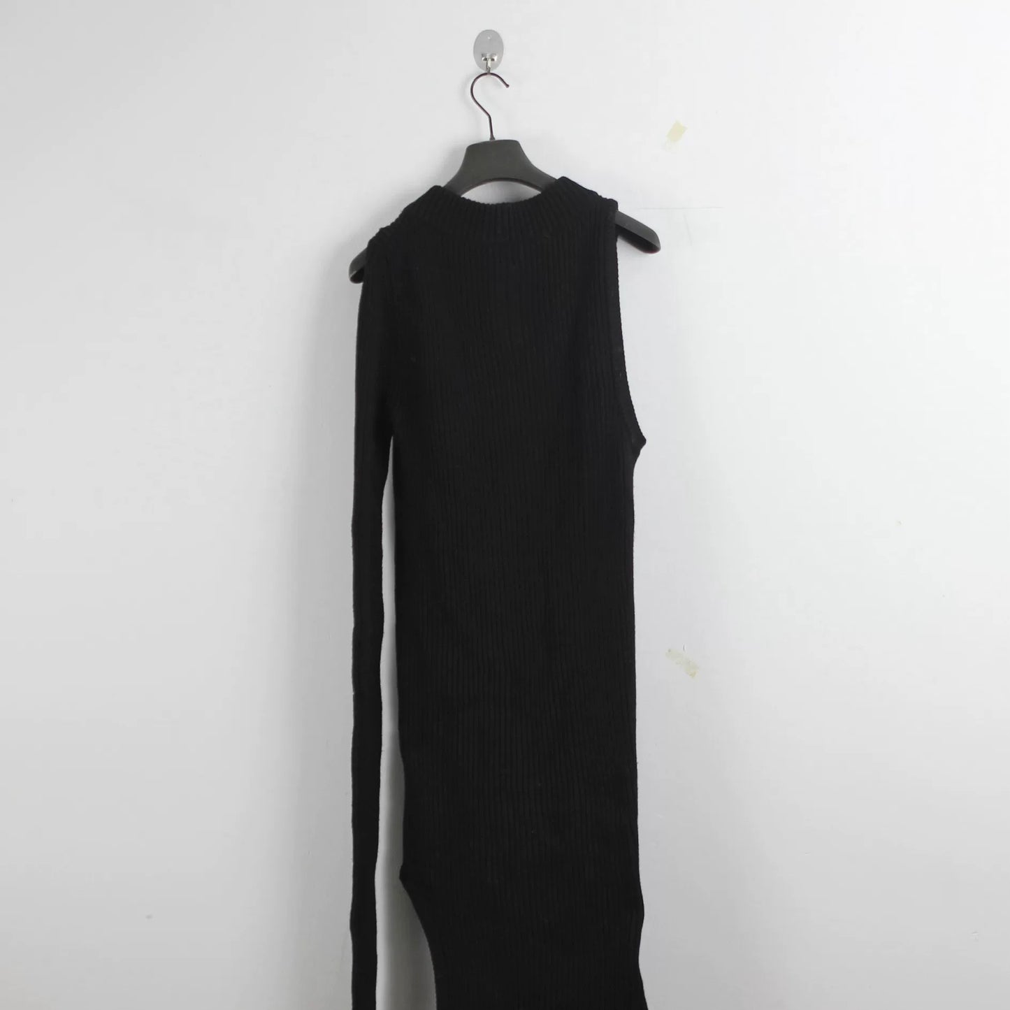 Rick Owens Mainline Wool "Banana" Ribbed Layering Knit