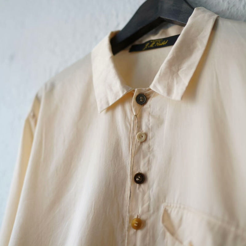 Archivio J.M. Ribot Artisanal Antique Fabric Shirt/Over-Shirt