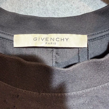 Givenchy Logo-Print Distressed Cotton T-Shirt  size S
