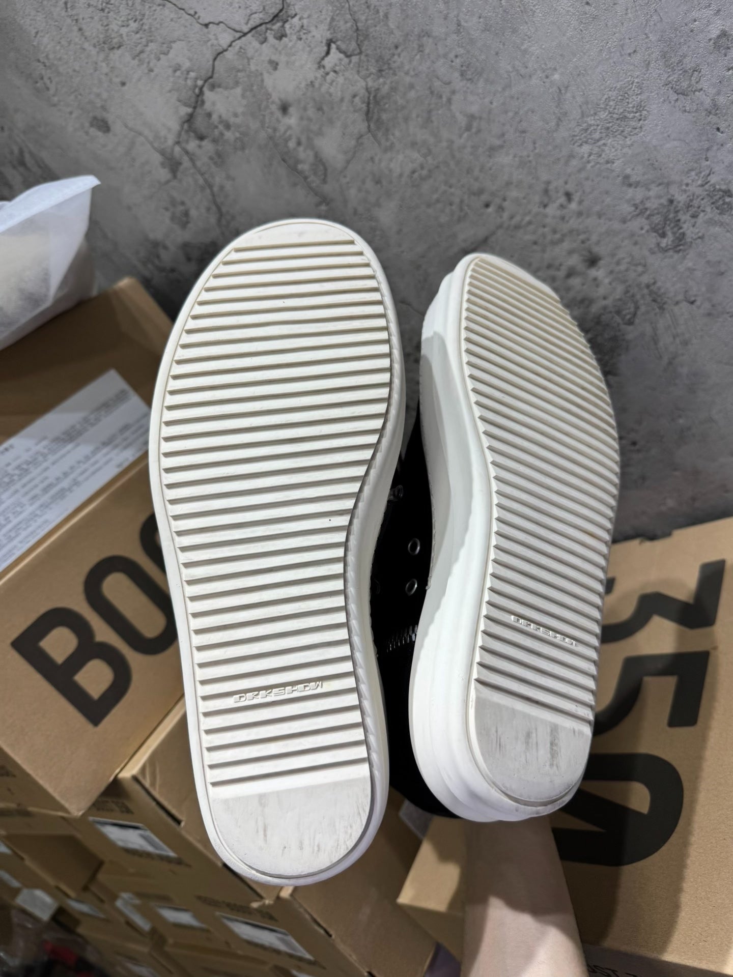 Rick Owens DRKSHDW 24FW "Pentagram" Canvas High-Tops