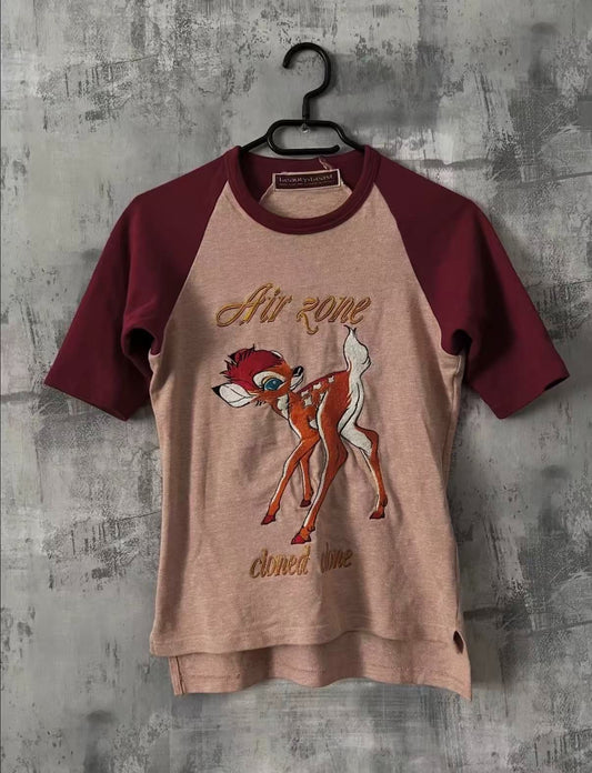 Beauty:beast AW98 "Air Zone" Bambi Embroidered Raglan T-Shirt