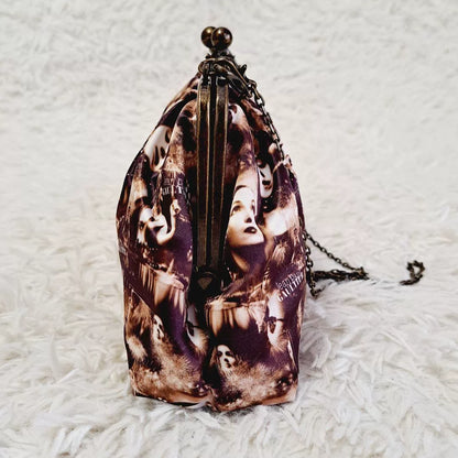 Vintage Jean Paul Gaultier Sepia Portrait Kiss-Lock Clutch