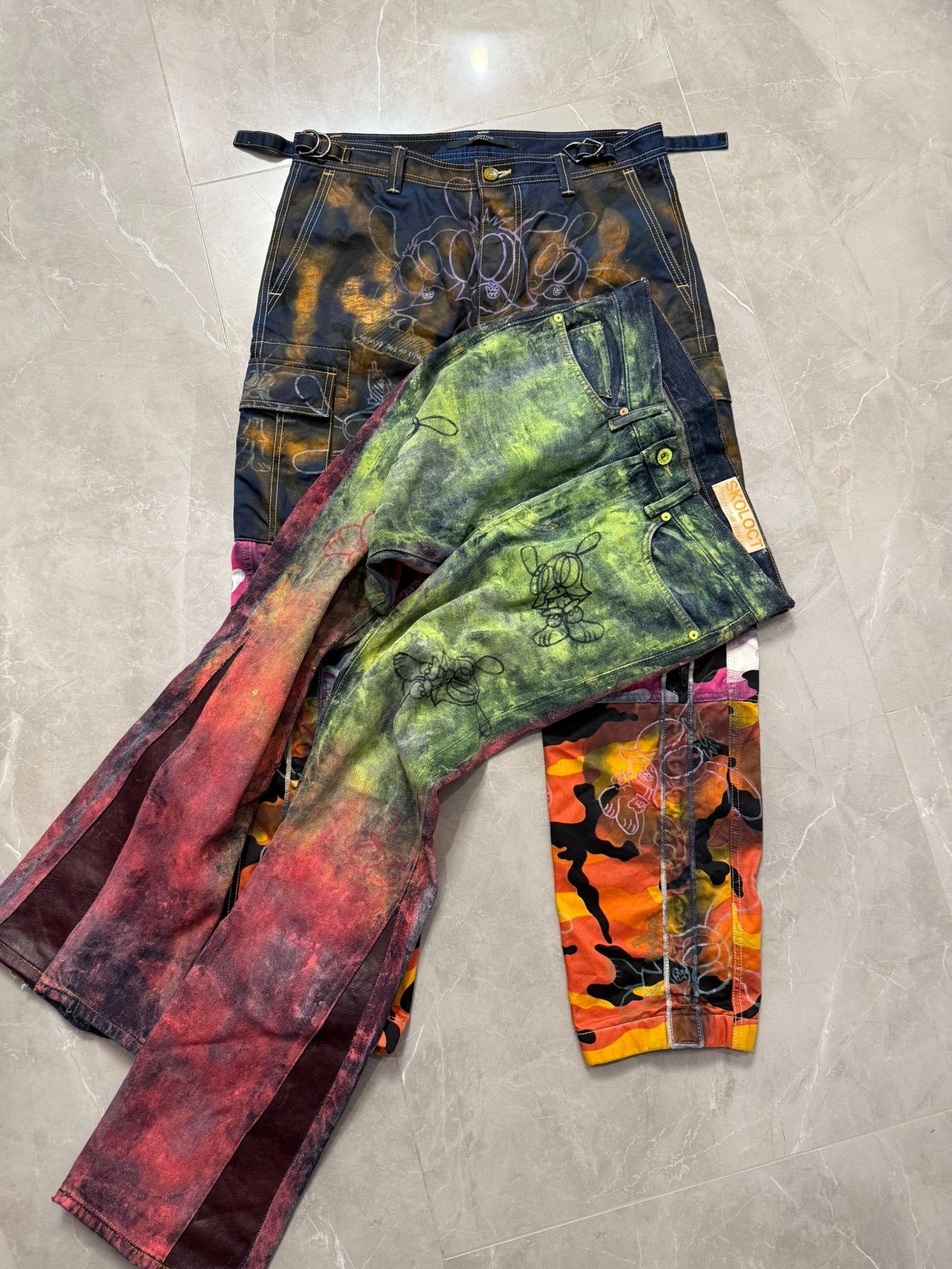 Custom Valentino x Skoloct Remake "1-of-1" Cargo Trousers