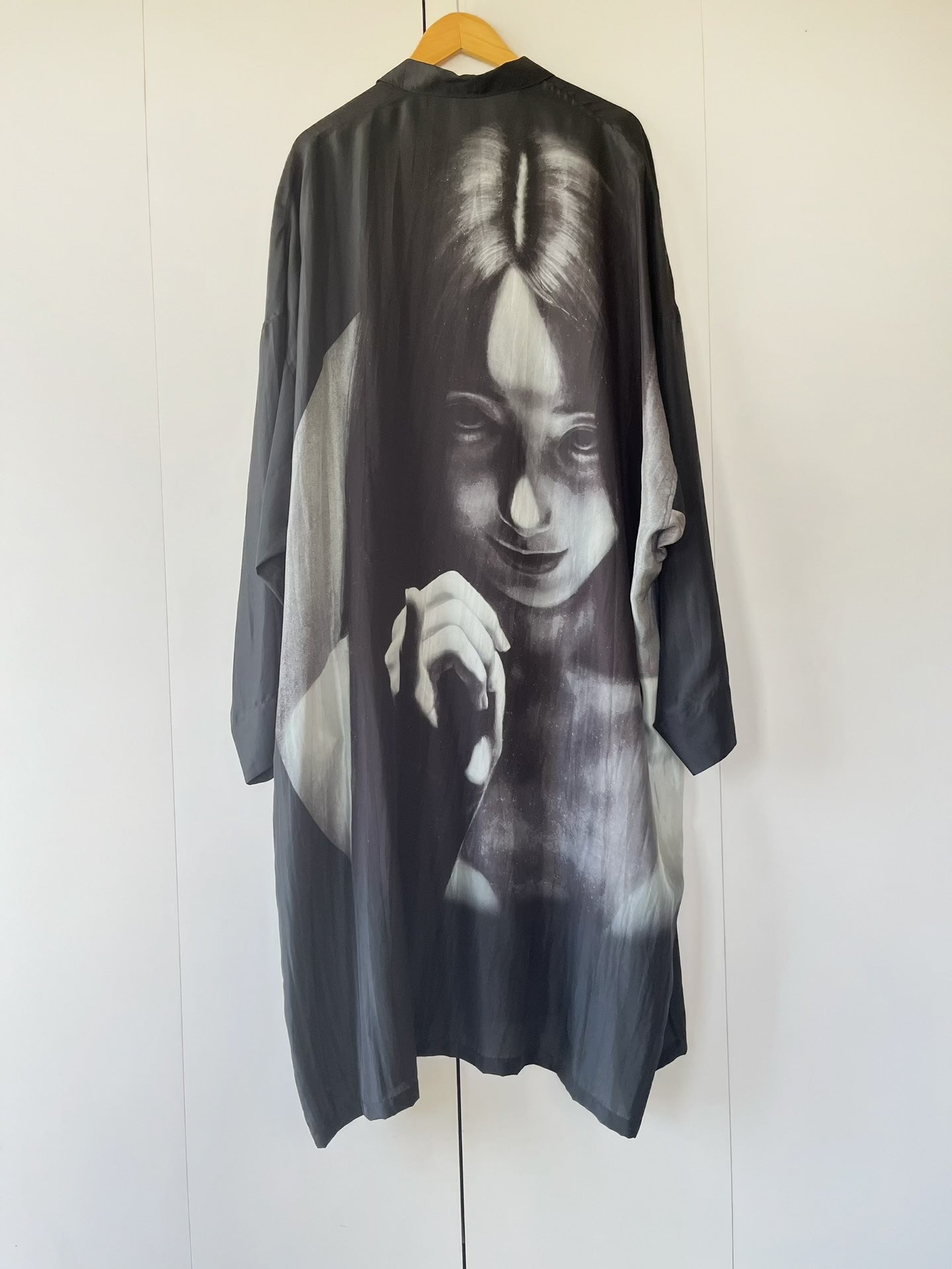 Yohji Yamamoto Pour Homme SS18 x Suzume Uchida "Pinky Swear" Silk Shirt