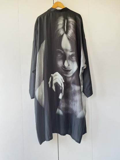 Yohji Yamamoto Pour Homme SS18 x Suzume Uchida "Pinky Swear" Silk Shirt
