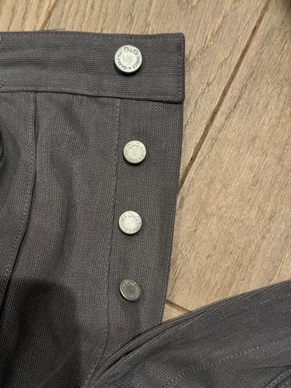 Dolce & Gabbana AW03 "Spiral Zipper" Flared Cargo Pants