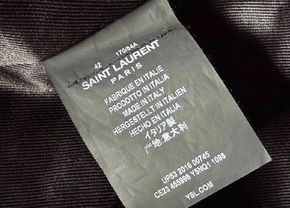 Saint Laurent Paris SS14 "Blood Luster" Embroidered Biker Jacket