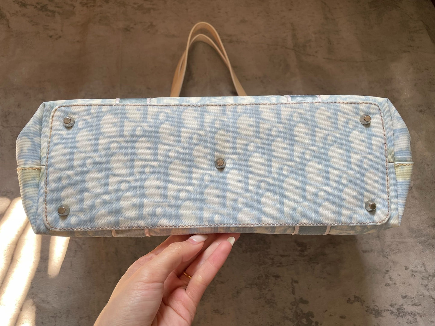 Dior Tote Bag by John Galliano, Light Blue (Vintage)