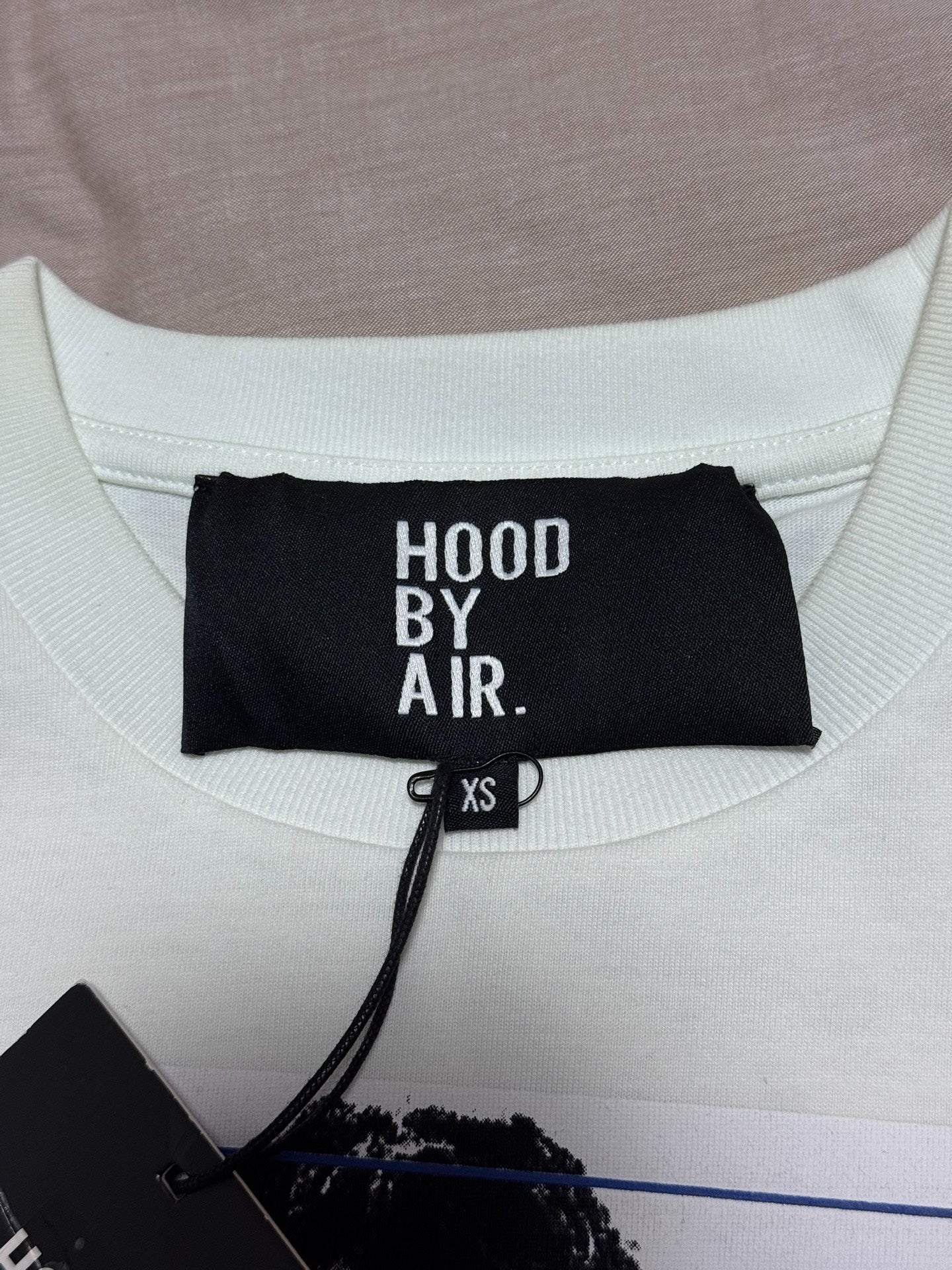 Hood By Air (HBA) SS16 "Montgomery Graduation" Distorted Portrait Layered T-Shirt