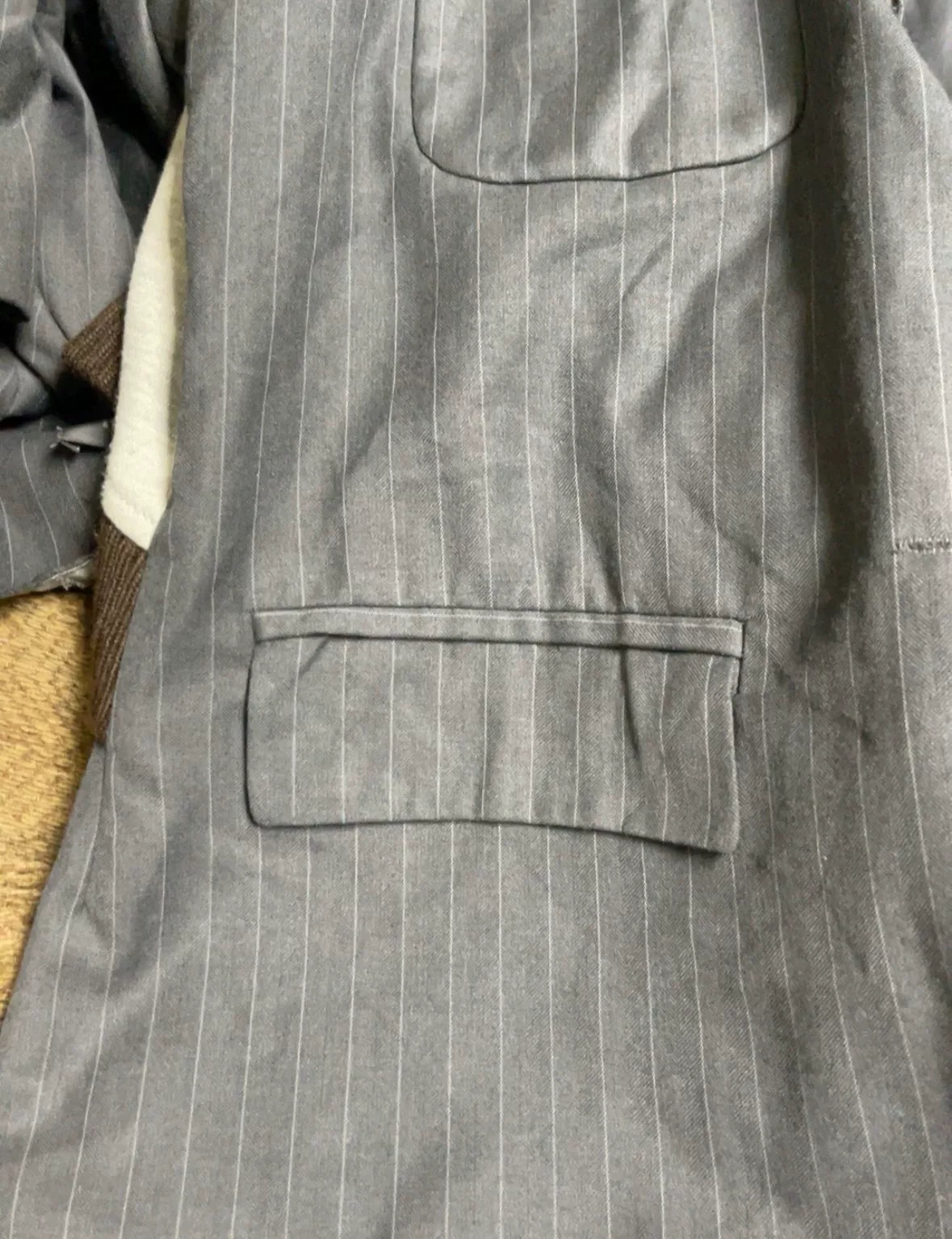 Mercibeaucoup AW11 Archival "Shark Head" Pinstripe Blazer
