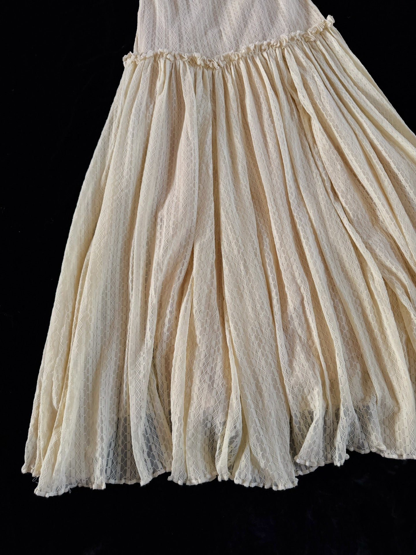 Vintage Jean Paul Gaultier Layered Mesh Maxi Skirt
