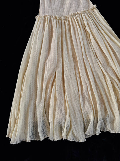 Vintage Jean Paul Gaultier Layered Mesh Maxi Skirt