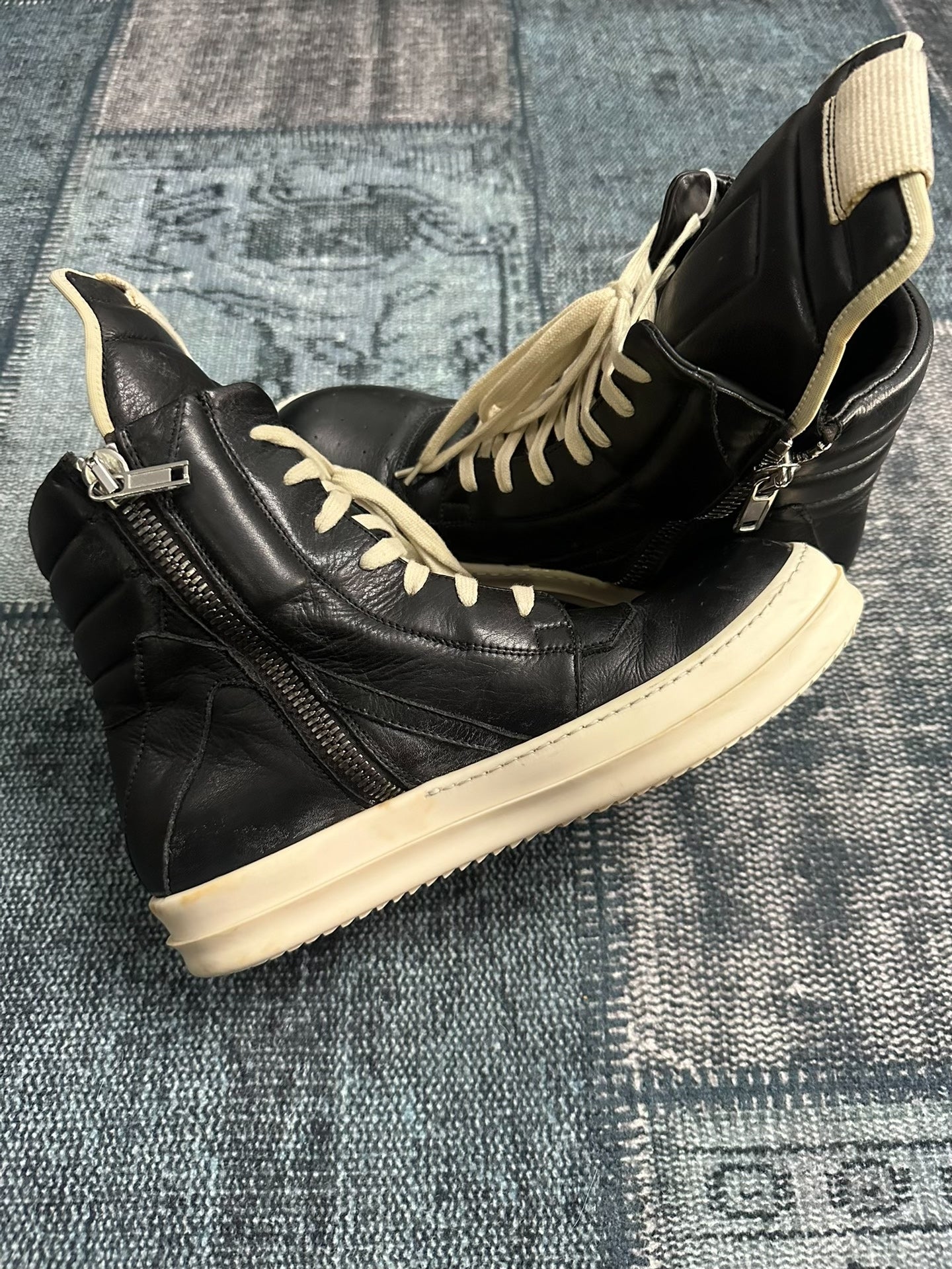 Rick Owens Mainline "Geobasket" High-Top Sneakers