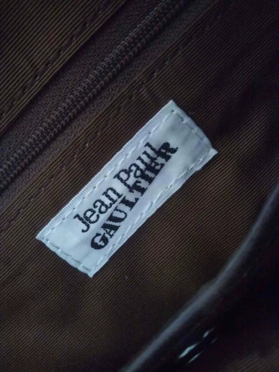 Vintage Jean Paul Gaultier "Bullet" Clasp Leather Tote