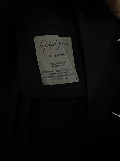 Yohji Yamamoto Pour Homme SS20 "Retirement" Text Coat