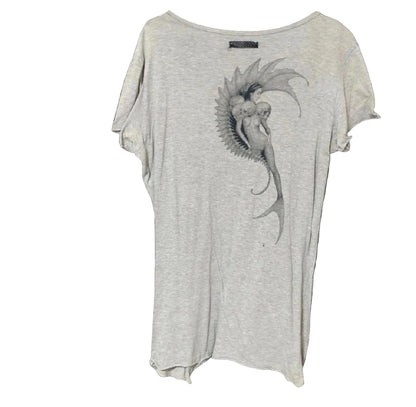IF SIX WAS NINE "Mermaid Skeleton" Graphic T-Shirt