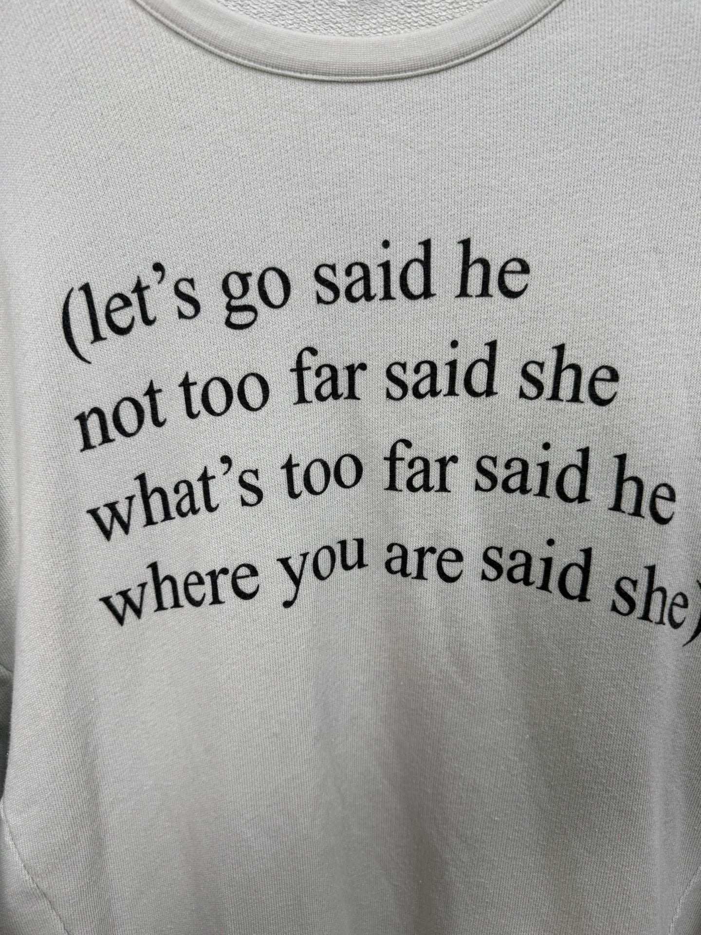 Ann Demeulemeester Poetry Sweatshirt