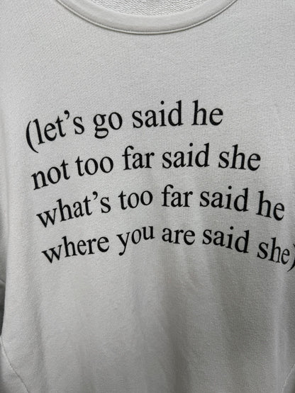 Ann Demeulemeester Poetry Sweatshirt