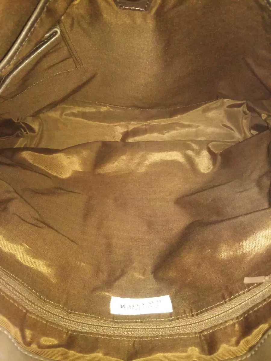 Vintage Jean Paul Gaultier "Bullet" Clasp Leather Tote