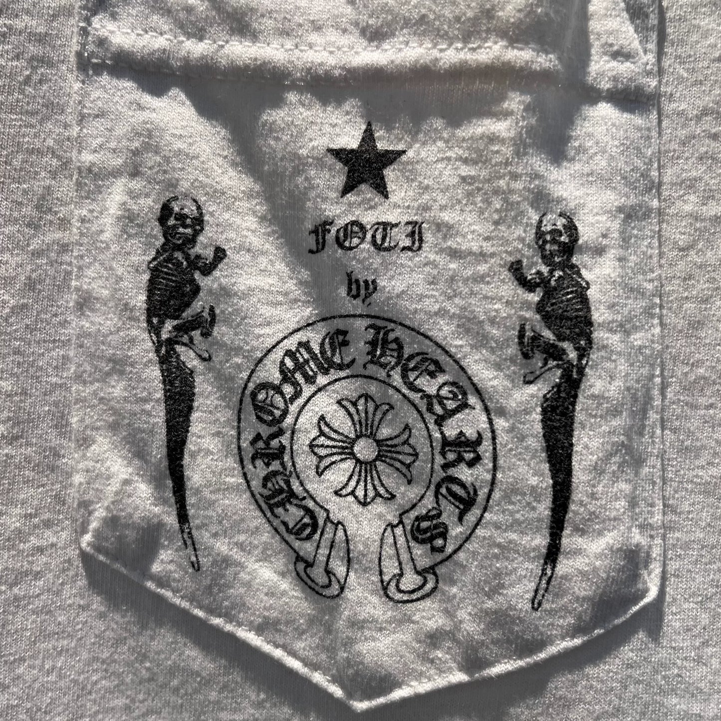 Chrome Hearts x Joe Foti "Plus Cross" Skull T-Shirt