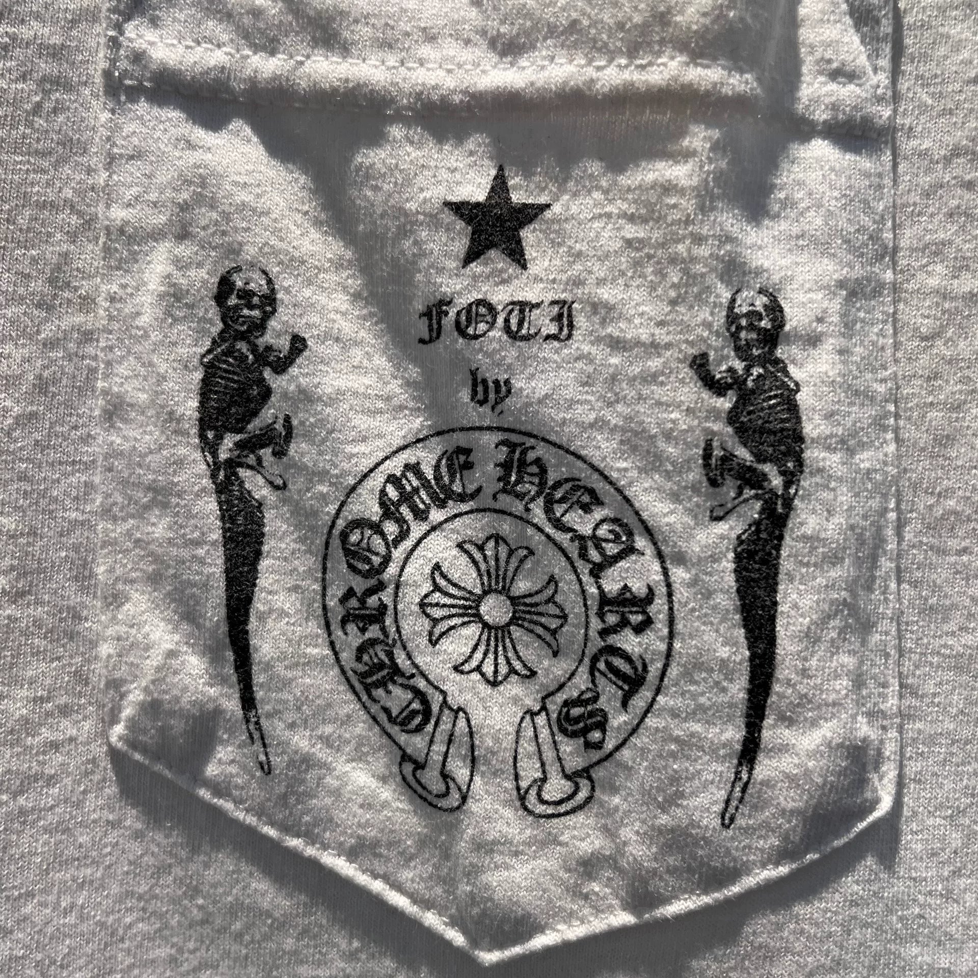 Chrome Hearts x Joe Foti "Plus Cross" Skull T-Shirt