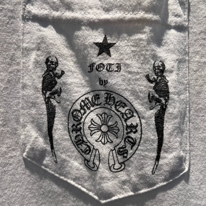 Chrome Hearts x Joe Foti "Plus Cross" Skull T-Shirt