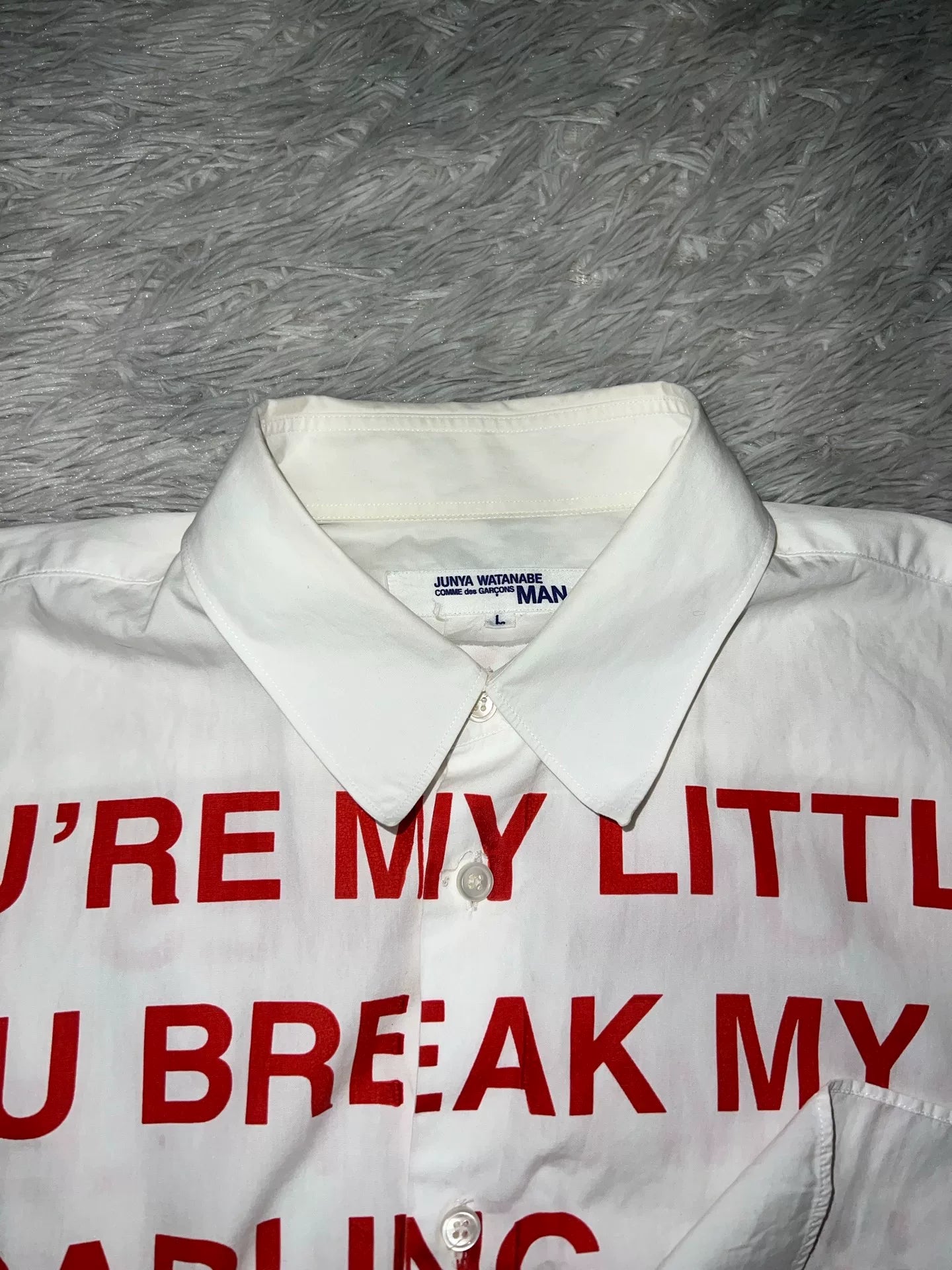 Junya Watanabe Poetry Text Shirt