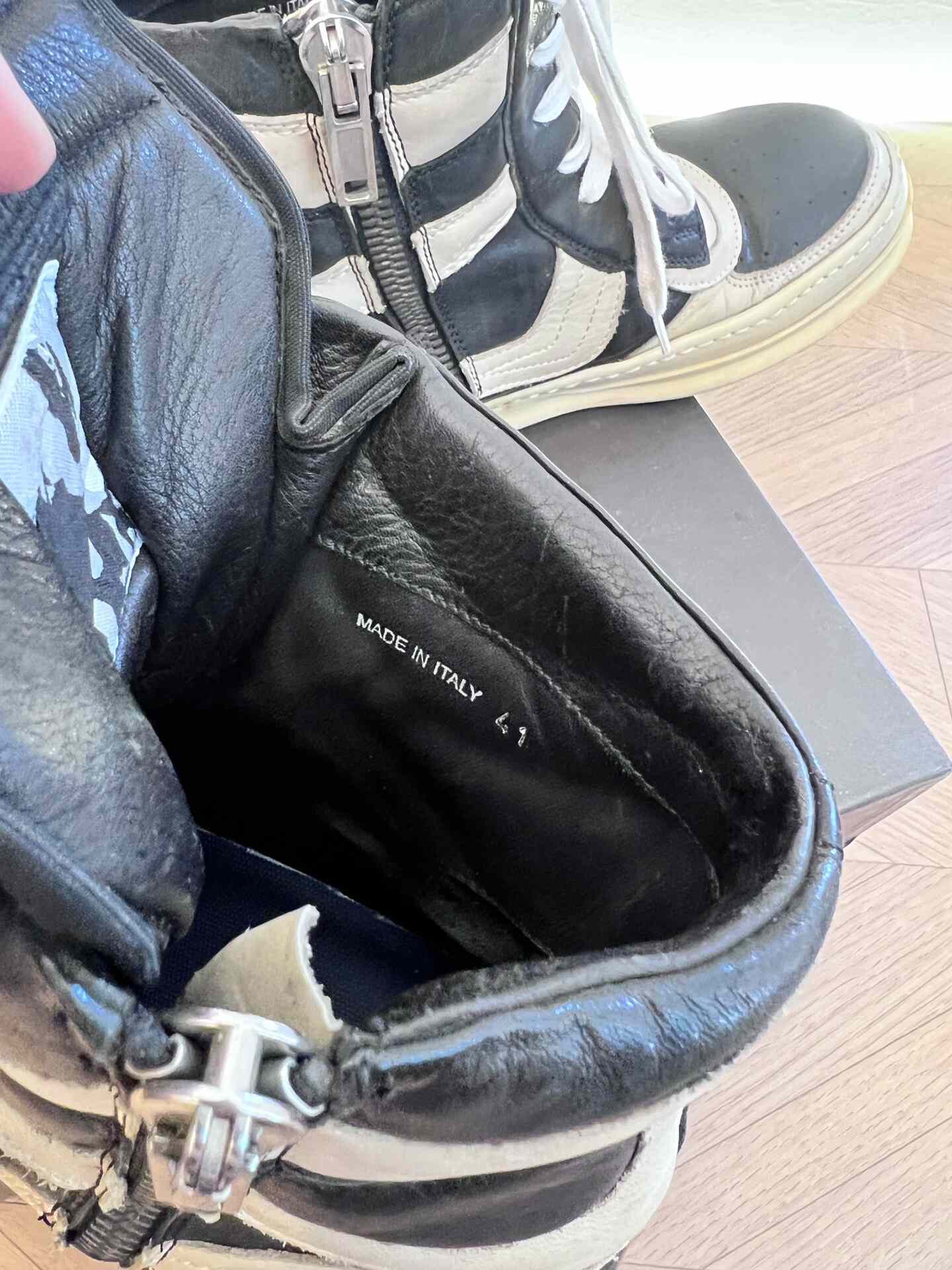 Rick Owens Dunk Leather Sneakers