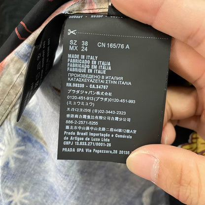 Prada FW16 "Impossible True Love" Split Print Shirt