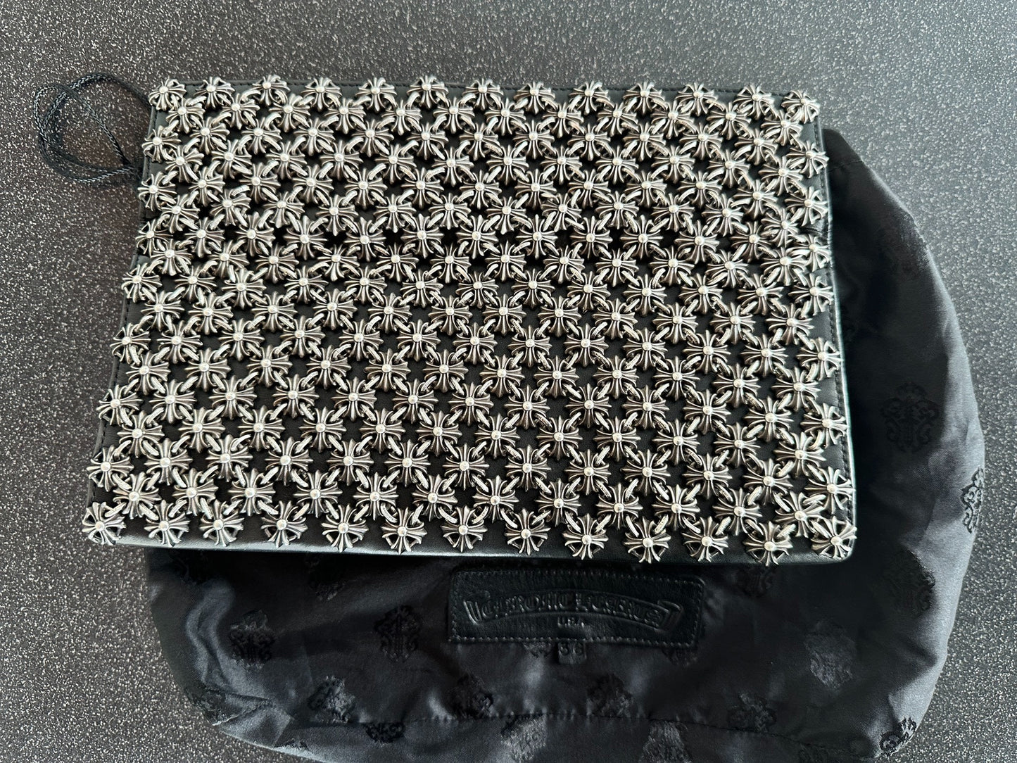 Chrome Hearts "Multi-Cross" Sterling Silver Evening Clutch