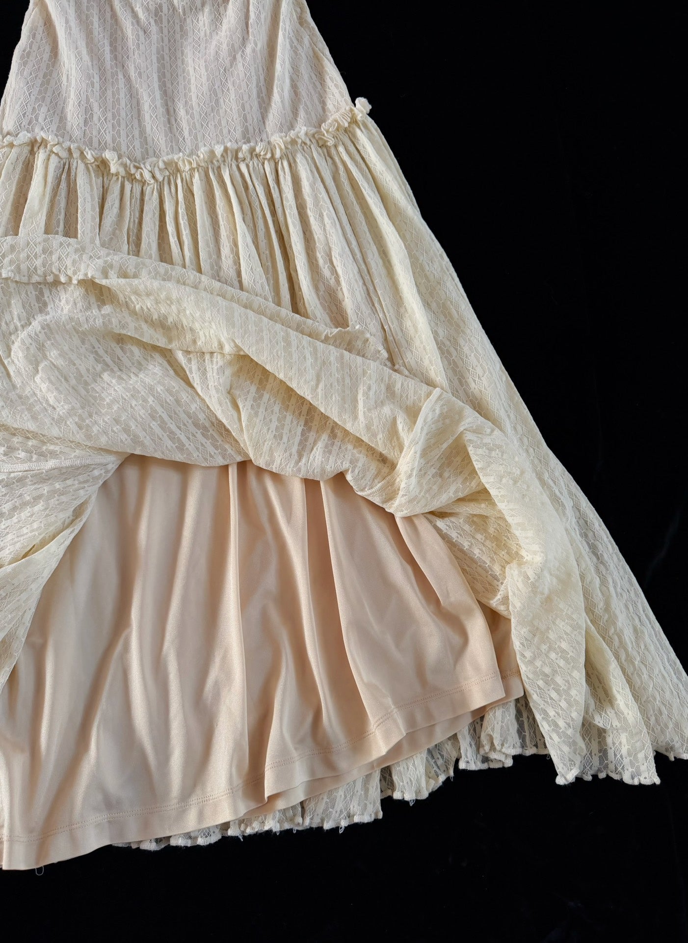 Vintage Jean Paul Gaultier Layered Mesh Maxi Skirt