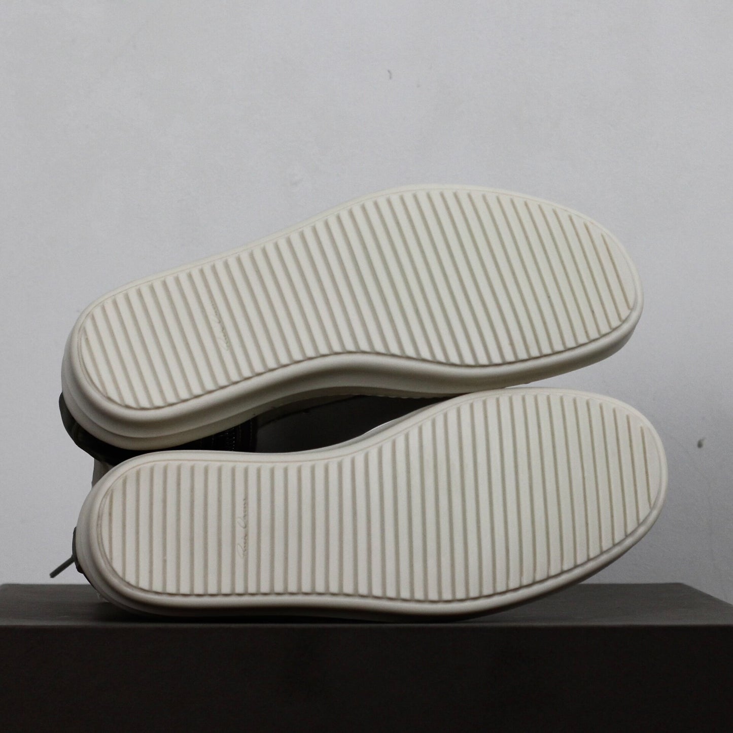 Rick Owens Translucent PVC "Ramones" High-Top Sneakers