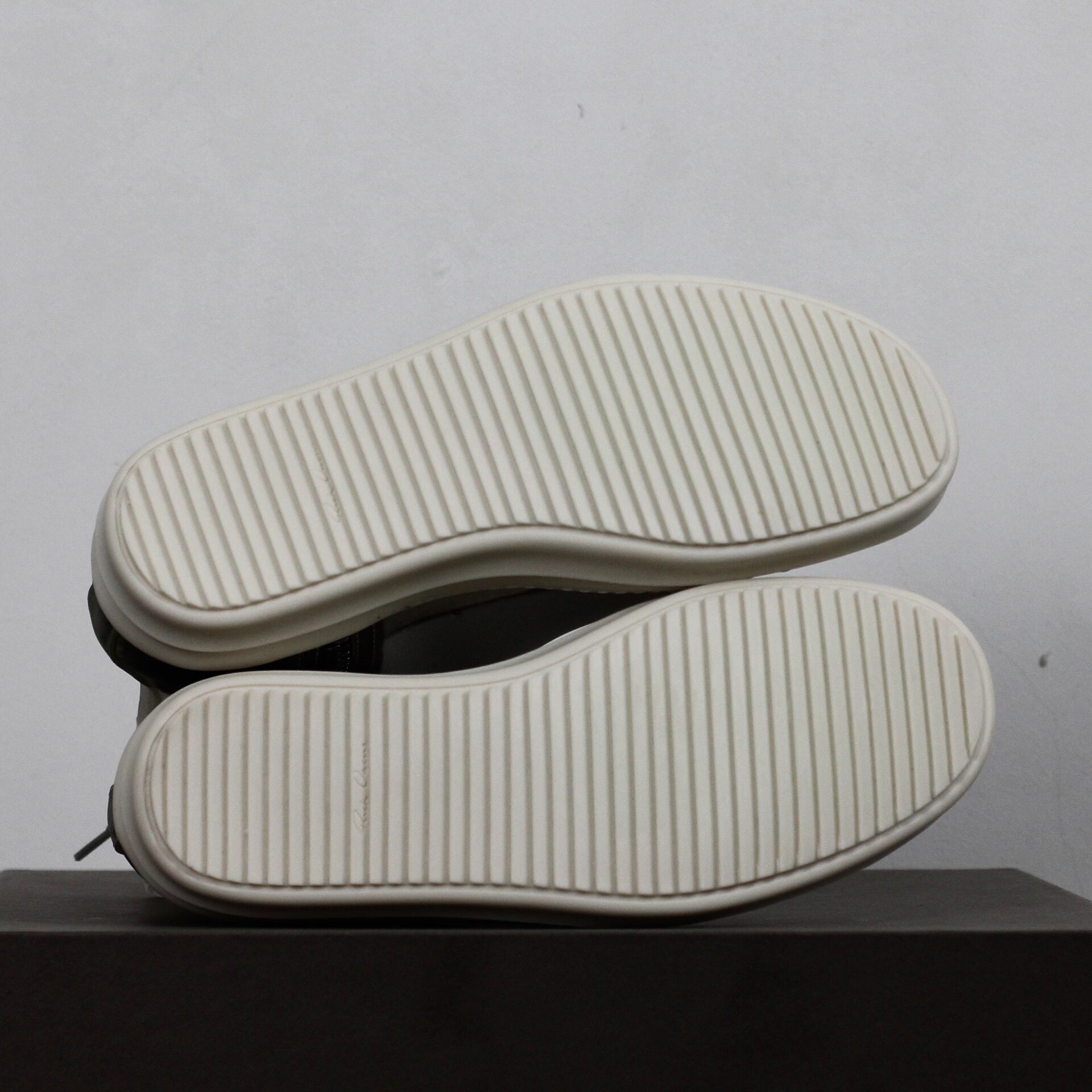 Rick Owens Translucent PVC "Ramones" High-Top Sneakers