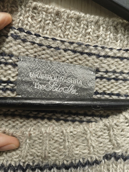 TAKAHIROMIYASHITA TheSoloist. "Grunge" Distressed Wool Sweater