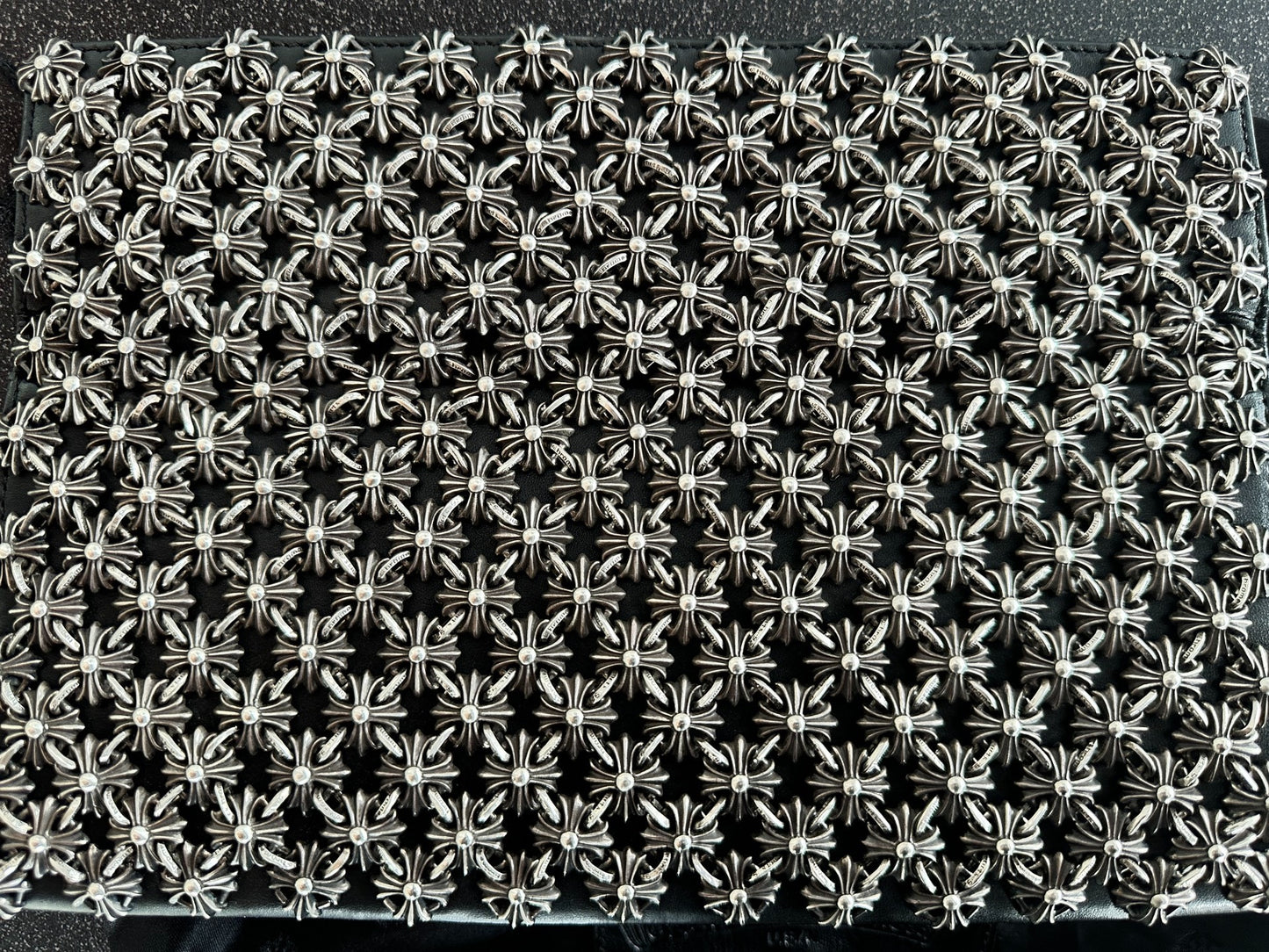 Chrome Hearts "Multi-Cross" Sterling Silver Evening Clutch