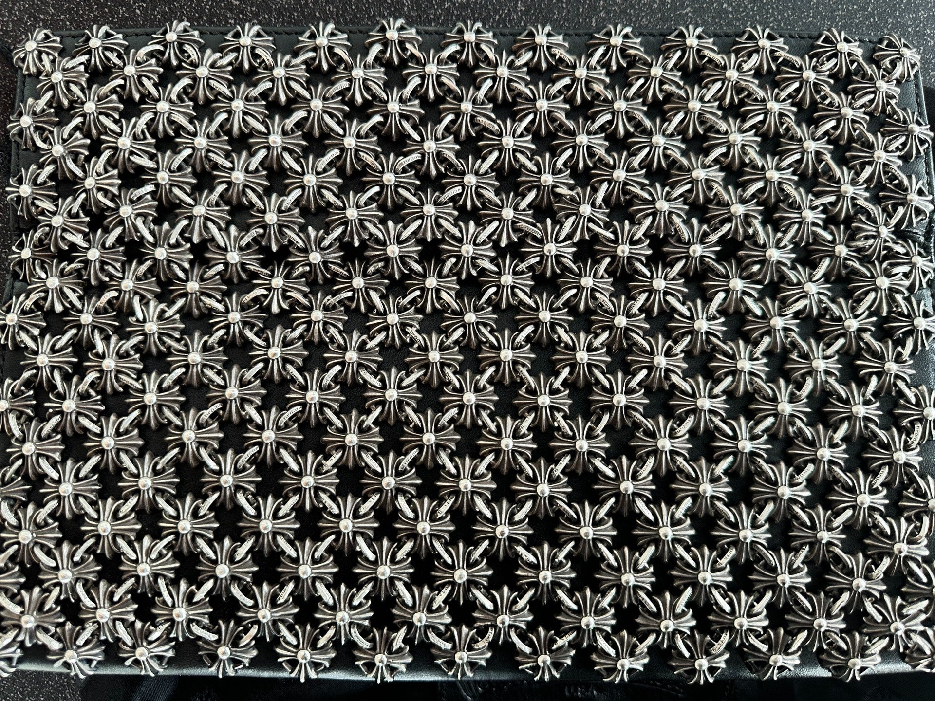 Chrome Hearts "Multi-Cross" Sterling Silver Evening Clutch