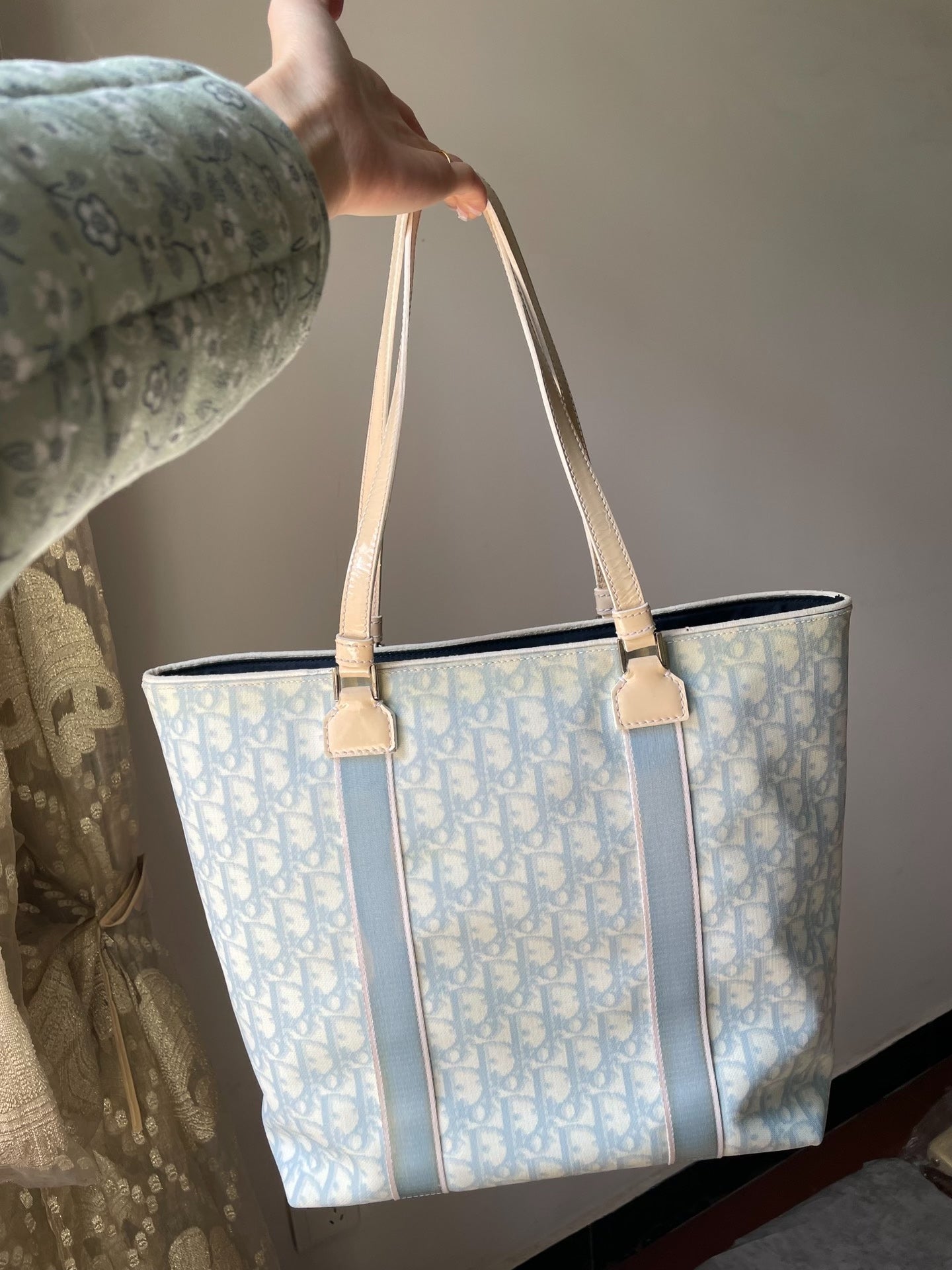 Dior Tote Bag by John Galliano, Light Blue (Vintage)