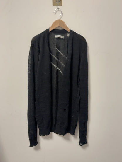 Number (N)ine SS02 Distressed Knit Cardigan