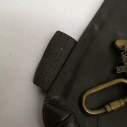 Vintage Jean Paul Gaultier 1990s Safety Pin Leather Pouch
