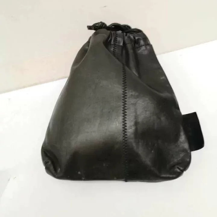 Vintage Jean Paul Gaultier 1990s Safety Pin Leather Pouch