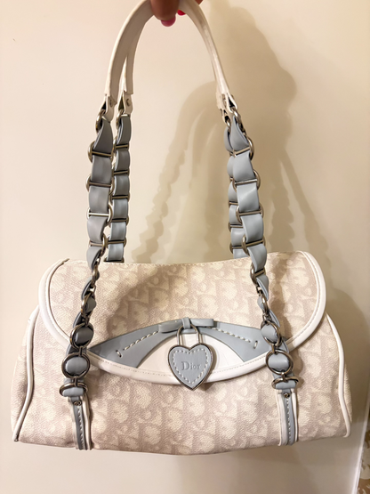 Christian Dior Romantique Pink Heart Locket Trotter Bag (Vintage)