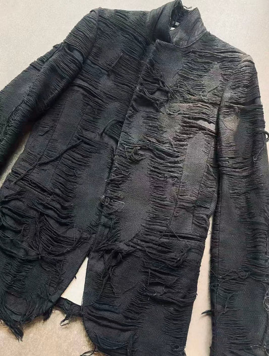 The Viridi-anne Early Archival "Destroyed" Wool Jacket