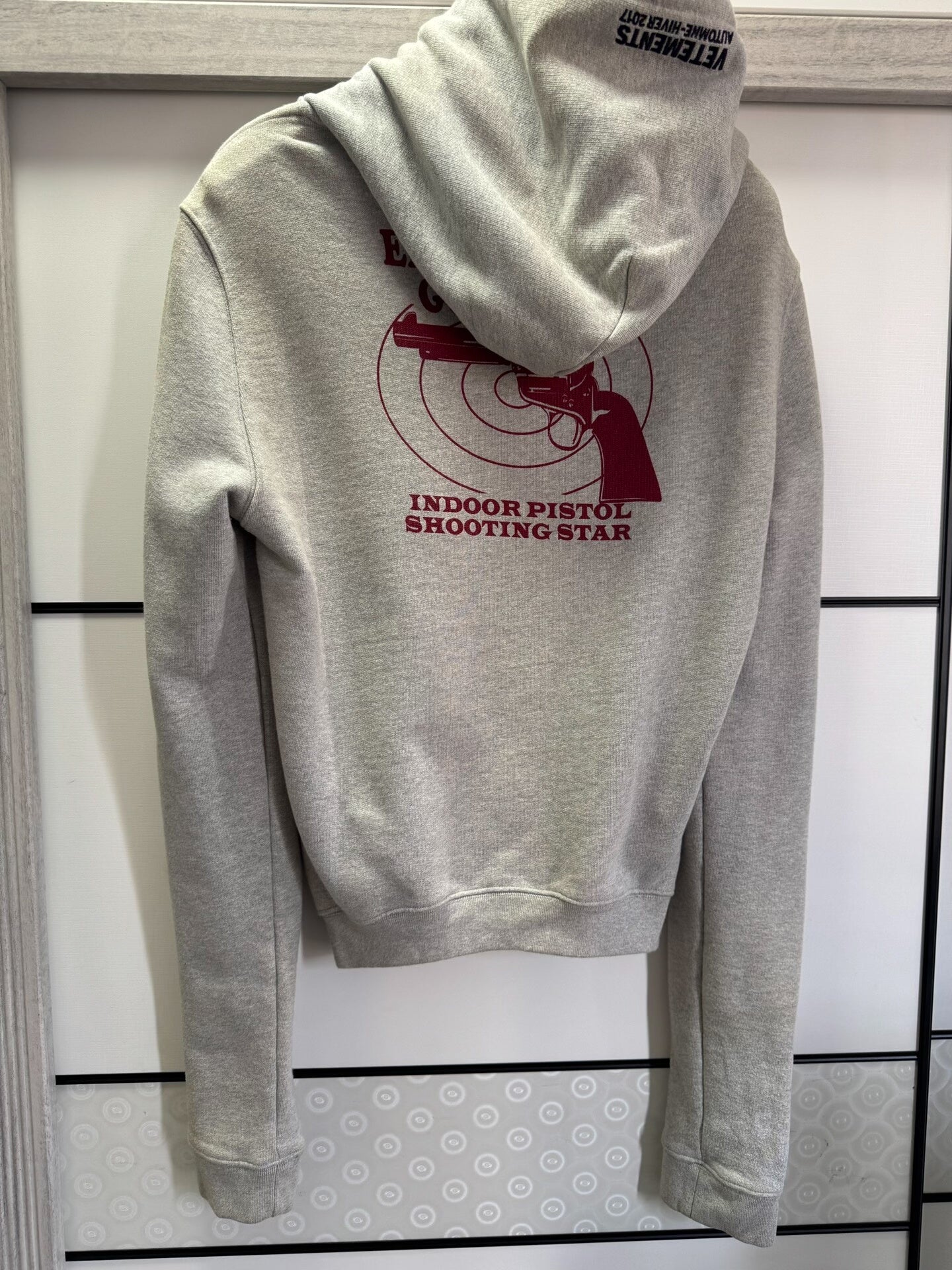 Vetements AW17 "Indoor Pistol" Target Graphic Hoodie