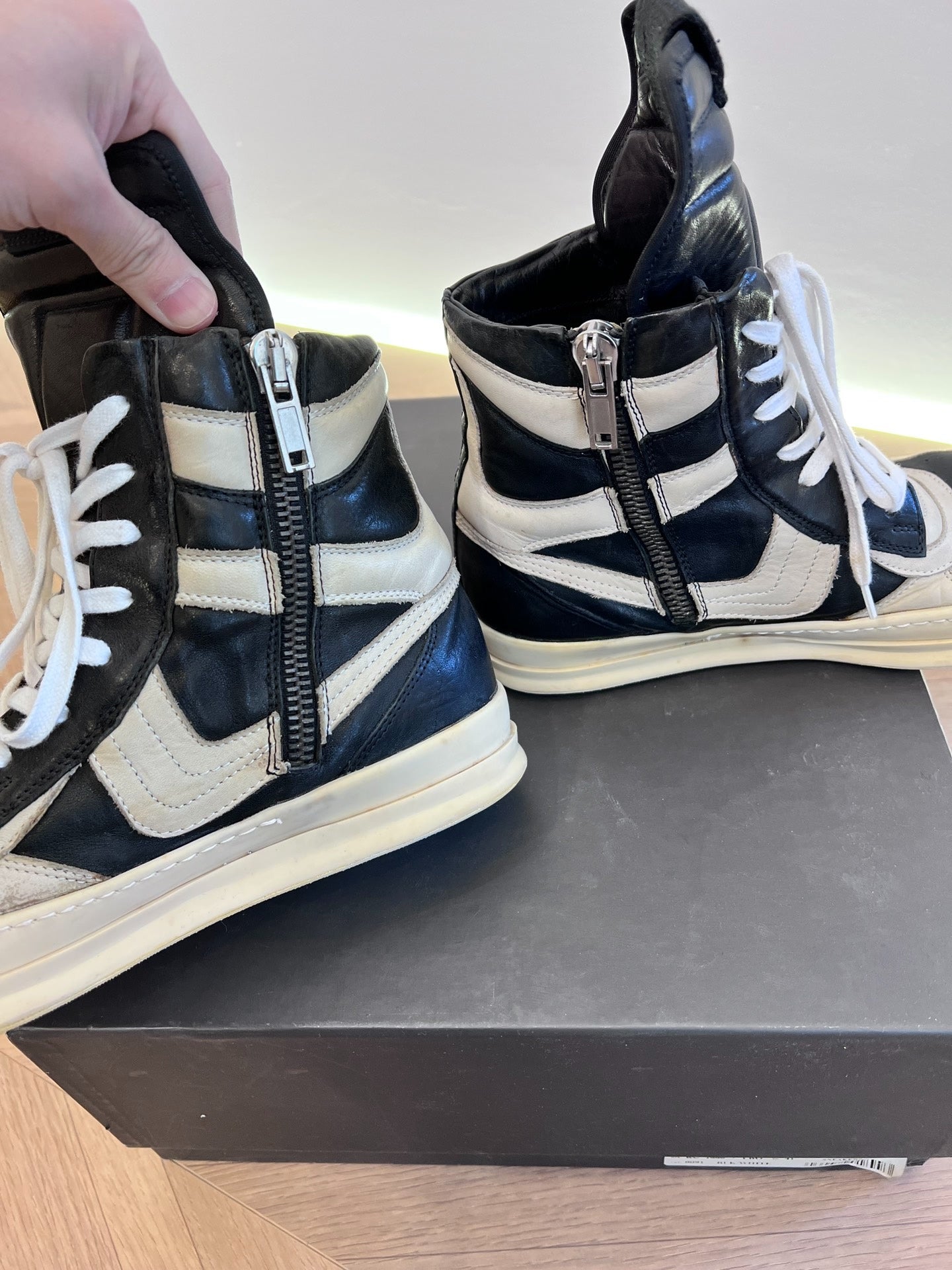 Rick Owens Dunk Leather Sneakers